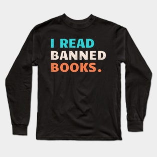 I Read Banned Books Vintage Long Sleeve T-Shirt